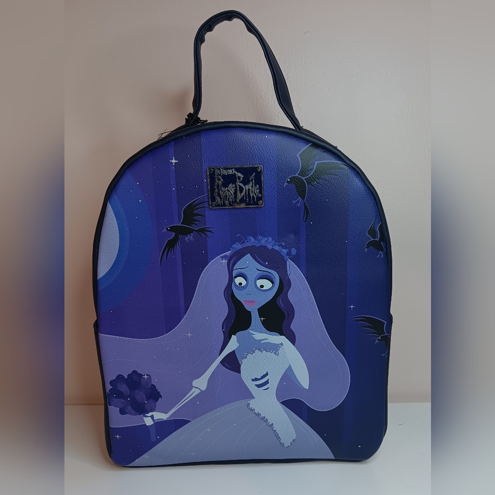 New Corpse Bride Emily Purple Mini Backpack, Tim Burton's Corpse Bride